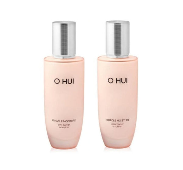 2 x O HUI Miracle Moisture Pink Barrier Emulsion 140ml from Korea