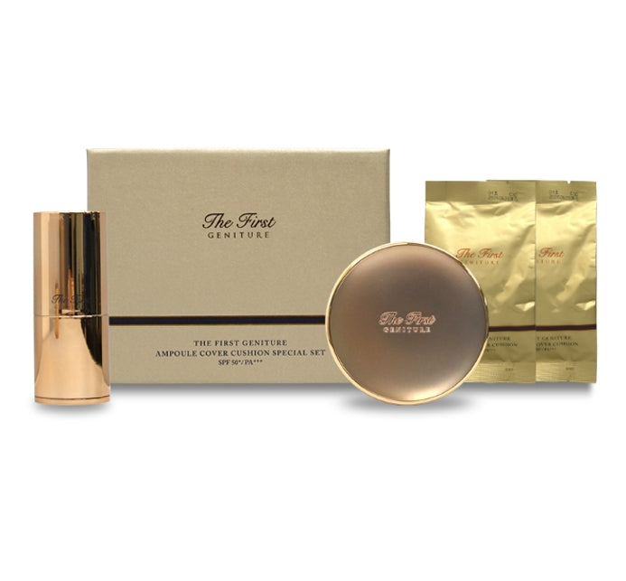 O HUI The first Geniture Ampoule Cover Cushion #1 Milk Beige April 2025 Set (4 Items) from Korea