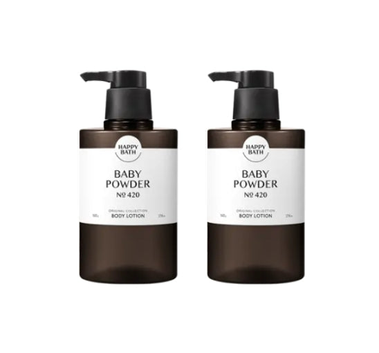 2 x HAPPY BATH Original Collection Body Lotion ( No. 420 Baby Powder ) 500g from Korea