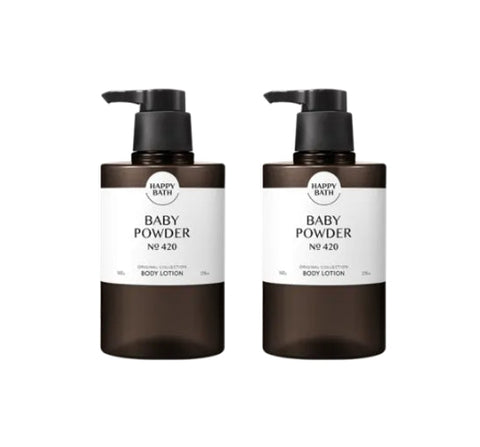 2 x HAPPY BATH Original Collection Body Lotion ( No. 420 Baby Powder ) 500g from Korea
