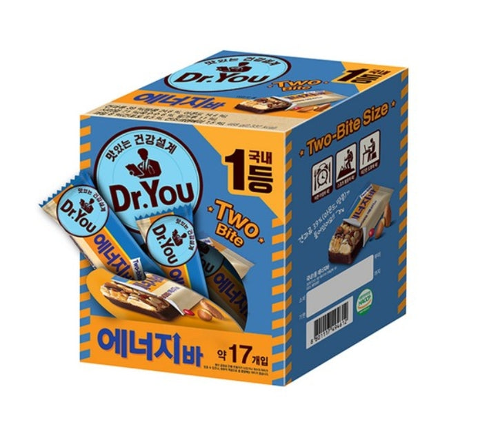 Orion Dr. You Two-Bite Energy Bars 468g(18ea packed) – Korean Nut & Cereal Snack by Orion