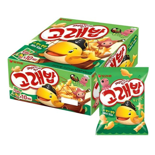 10 x Orion Goraebap Korean Snack 20g, Fun Sea Animal Shapes from Korea