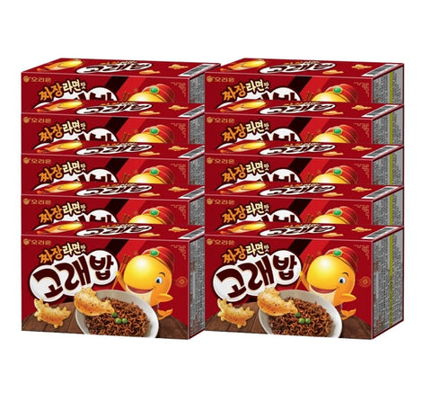 10 x Orion Goraebap Jjajang Ramyun Flavor Korean Snack 46g from Korea
