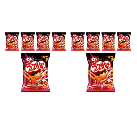 10 x Orion Hot Goraebap Spicy Flavor Korean Snack 56g from Korea