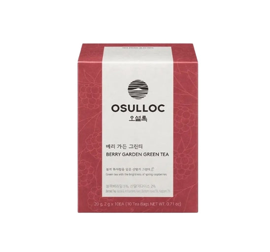 Osulloc Berry Garden Green Tea 10 Pyramid Tea Bags from Korea