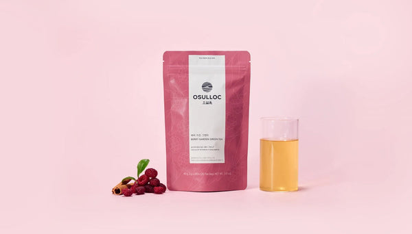 2 x Osulloc Berry Garden Green Tea, 20 Pyramid Tea Bags from Korea