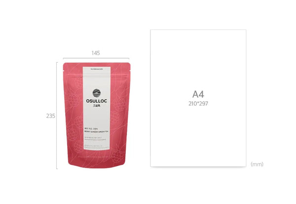 Osulloc Berry Garden Green Tea, 20 Pyramid Tea Bags from Korea