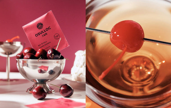 3 x [CAFFEINE FREE] Osulloc Cherry Rooibos Tea (20 Tea Bags), Caffeine‑Free, Herb Tea, Natural Cherry Flavor from Korea