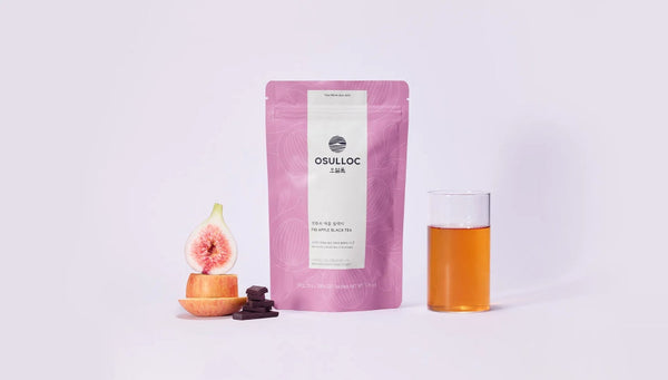 2 x Osulloc Fig Apple Black Tea 20 Pyramid Tea Bags, Fig, Apple & Cacao Blend from Korea
