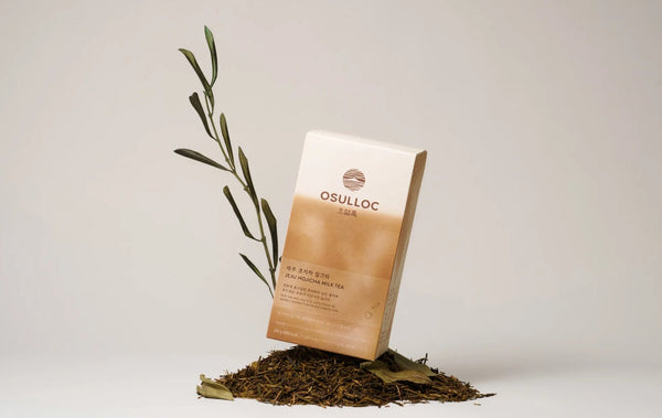 2 x Osulloc Jeju Hojicha Milk Tea 10 Sticks, Roasted Green Tea Latte from Korea