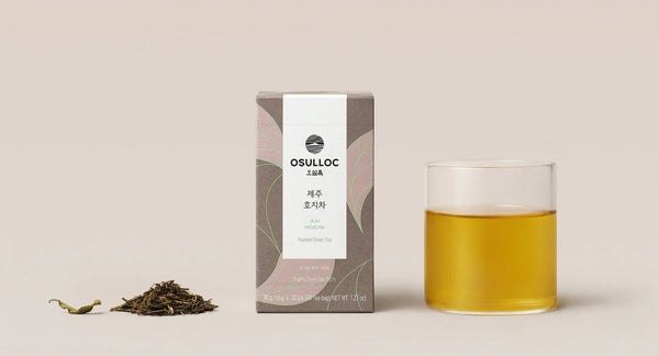 Osulloc Jeju Hojicha 20 Tea Bags, Korean Roasted Green Tea from Korea