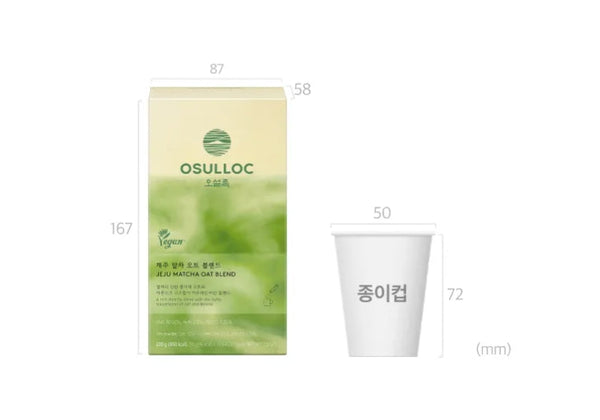 Osulloc Jeju Matcha Oat Blend 10 Sticks from Korea