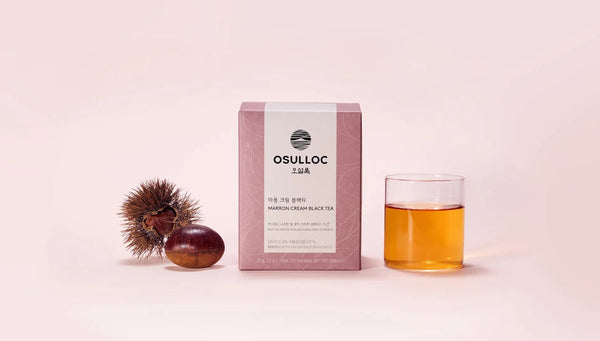 3 x Osulloc Marron Cream Black Tea 10 Pyramid Tea Bags, Chestnut & Cream from Korea