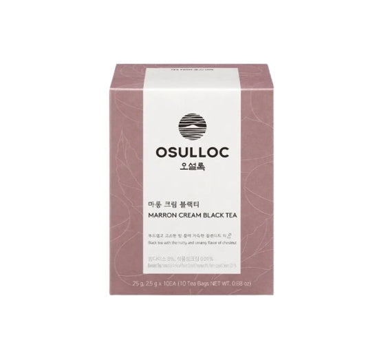 Osulloc Marron Cream Black Tea 10 Pyramid Tea Bags, Chestnut & Cream from Korea