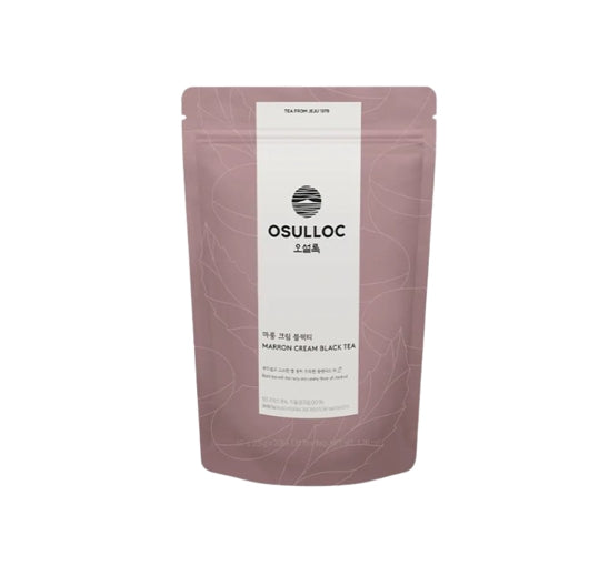 Osulloc Marron Cream Black Tea 20 Pyramid Tea Bags, Chestnut & Cream from Korea