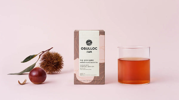 3 X OSULLOC Marron Glace Black Tea, 1 Box 20 Tea Bags, from Korea_KT