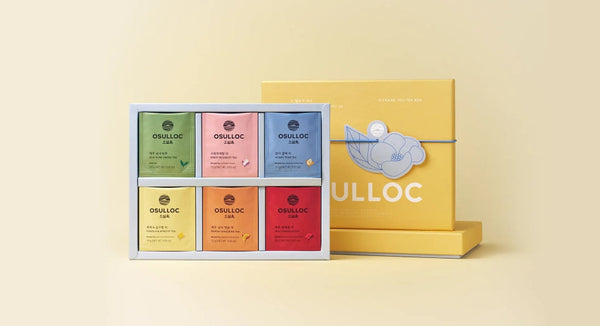 OSULLOC O Thank You Tea Box Gift Set, 30ea (5 x 6 Flavors), from Korea by OSULLOC