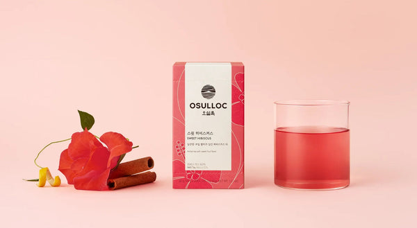 3 X OSULLOC Sweet Hibiscus, 1 Box 20 Tea Bags, from Korea_KT