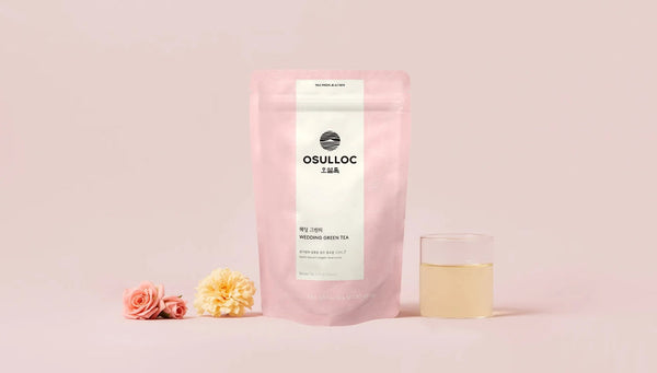 3 x Osulloc Wedding Green Tea 20 Pyramid Tea Bags, Floral Muscat Scent from Korea