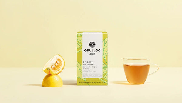 2 x Osulloc Yuja Earl Grey Tea 20 Tea Bags, Citrus Bergamot Blend from Korea