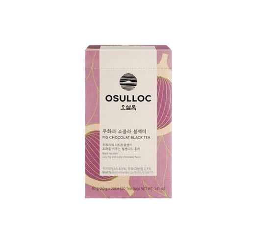 OSULLOC Fig Chocolate Black Tea, 1 Box 20 Tea Bags, from Korea by OSULLOC