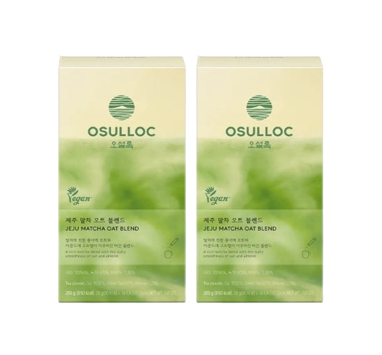 2 x Osulloc Jeju Matcha Oat Blend 10 Sticks from Korea
