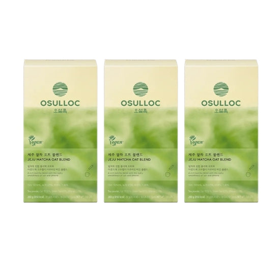 3 x Osulloc Jeju Matcha Oat Blend 10 Sticks from Korea