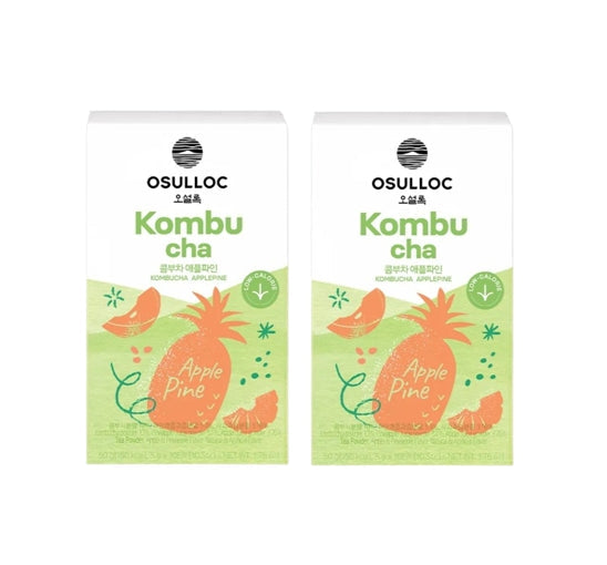 2 x Osulloc Kombucha Applepine, 1 Box 10 Sticks, from Korea
