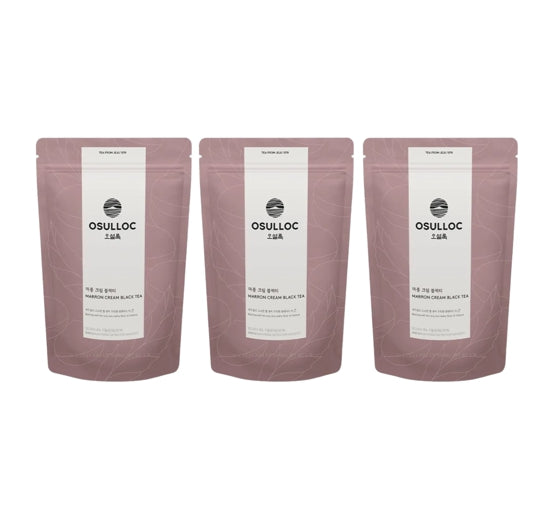 3 x Osulloc Marron Cream Black Tea 20 Pyramid Tea Bags, Chestnut & Cream from Korea