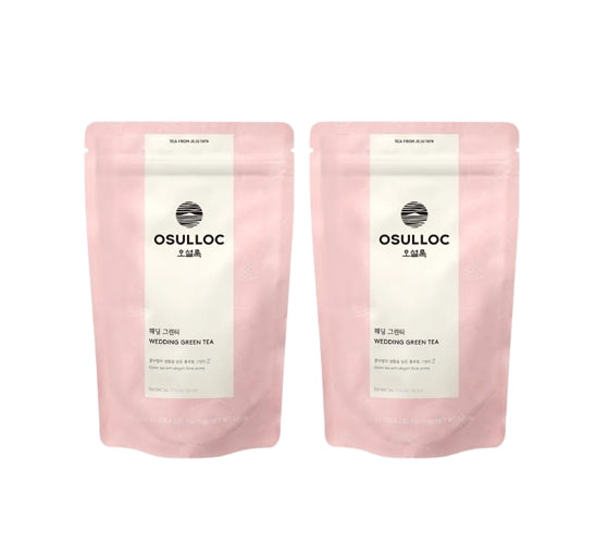 2 x Osulloc Wedding Green Tea 20 Pyramid Tea Bags, Floral Muscat Scent from Korea