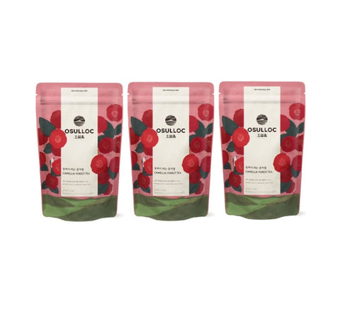 3 X OSULLOC Camellia Forest Tea, 1 Pouch 20 Tea Bags, from Korea by OSULLOC