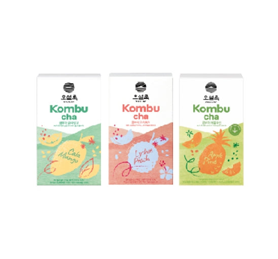 Osulloc Kombucha (Calamango + LycheePeach + Applepine), 1 Box 10ea, from Korea by OSULLOC