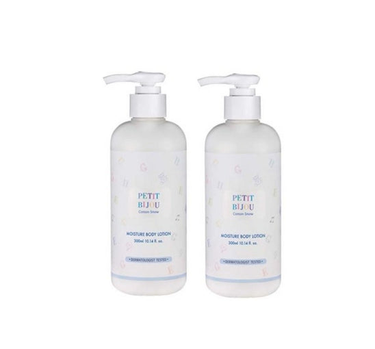 2 X ETUDE Petit Bijou Cotton Snow Moisture Body Lotion 300ml from Korea