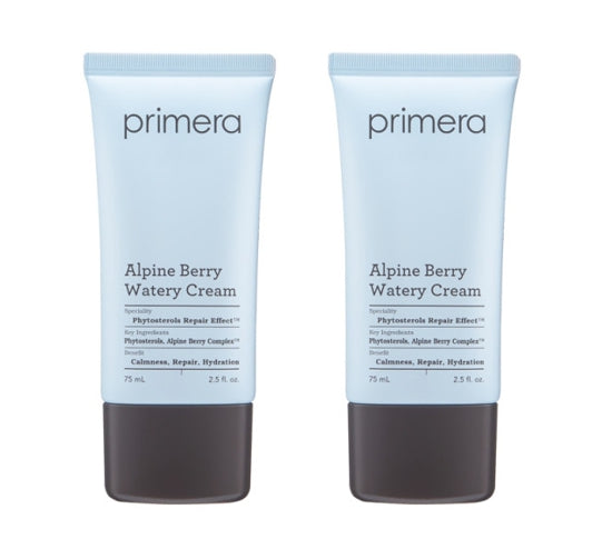 2 x Primera Alpine Berry Watery Cream (Tube Type) 75ml from Korea