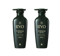 Two black RYO bottles on a white background