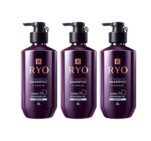 3 x Ryo Jayangyunmo Hair Loss Expert Care Shampoo for Sensitive Scalp 400ml from Korea