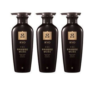 3 x Ryo Jinsaengbo Super Revital Total Care Conditioner 400ml from Korea