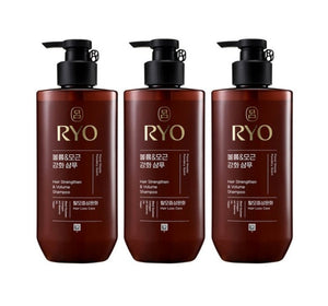 3 x Ryo New Heukwoon Hair Root Strengthen and Volume Shampoo 480ml from Korea