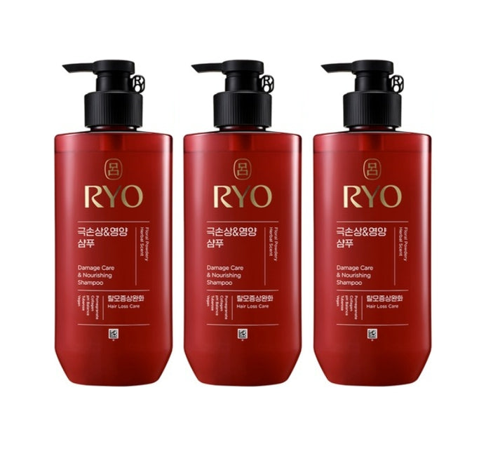 3 x Ryo New Hambit Damage Care & Nourishing Shampoo 480ml from Korea