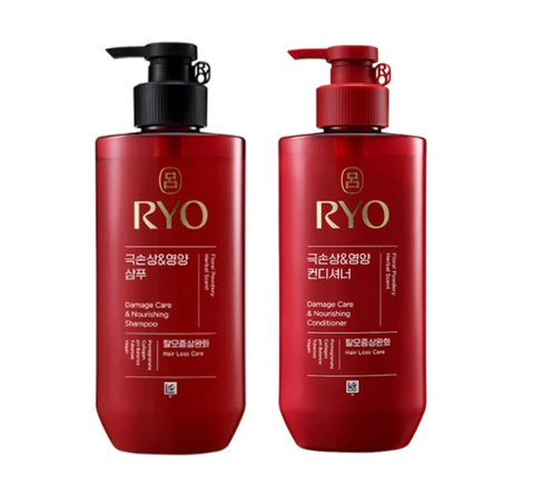 Ryo New Hambit Damage Care & Nourishing Shampoo 480ml + Ryo New Hambit Damage Care & Nourishing Conditioner 480ml from Korea by Ryo