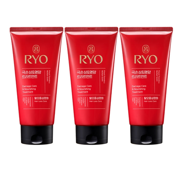 3 x Ryo New Hambit Damage Care & Nourishing Treatment 300ml from Korea