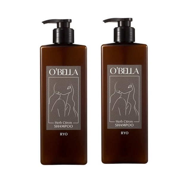 2 x Ryo O'BELLA Herb Citron Shampoo 600ml from Korea