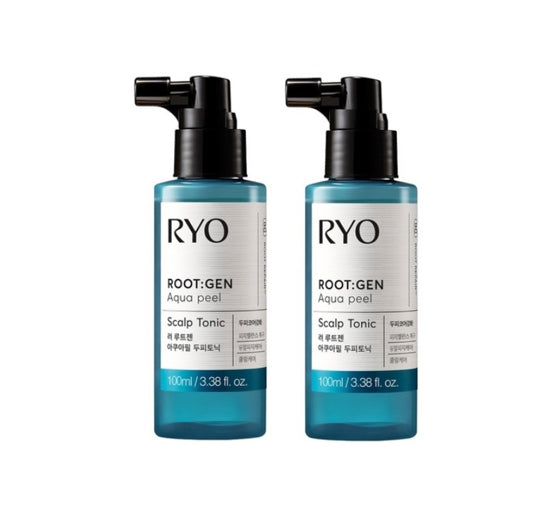 2 x Ryo ROOT:GEN Aqua Peel Scalp Tonic 100ml from Korea by Ryo