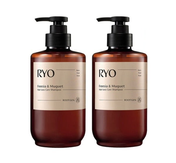 2 x Ryo ROOT:GEN Freesia & Muguet Hair Loss Care Shampoo 515ml from Korea