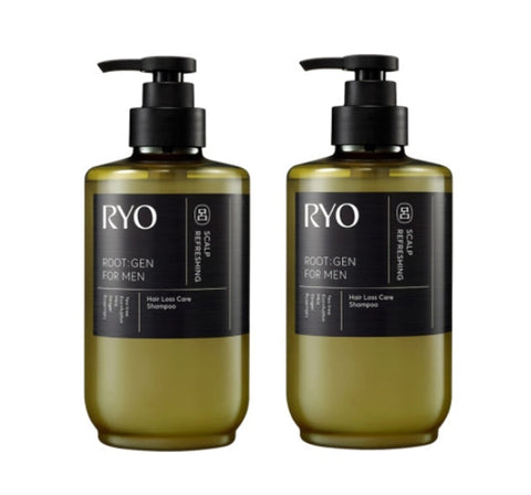 2 x Ryo ROOT:GEN for Men Scalp Refreshing Hair Loss Care Shampoo 515ml from Korea