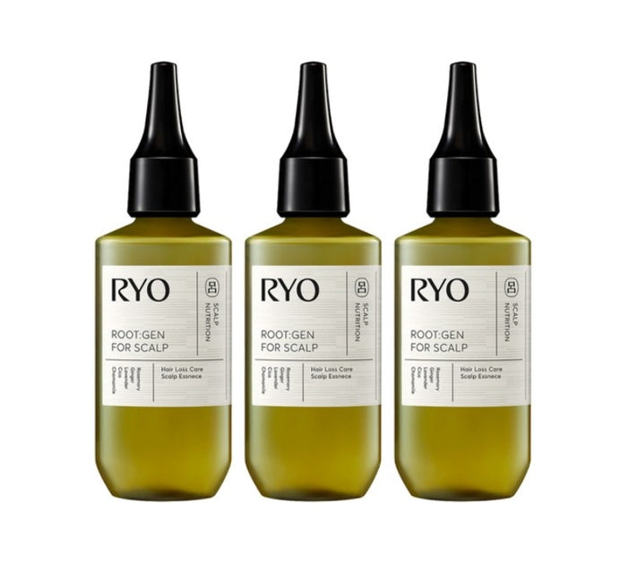 3 x Ryo ROOT:GEN for Scalp Hair Loss Care Scalp Essence 80ml from Korea