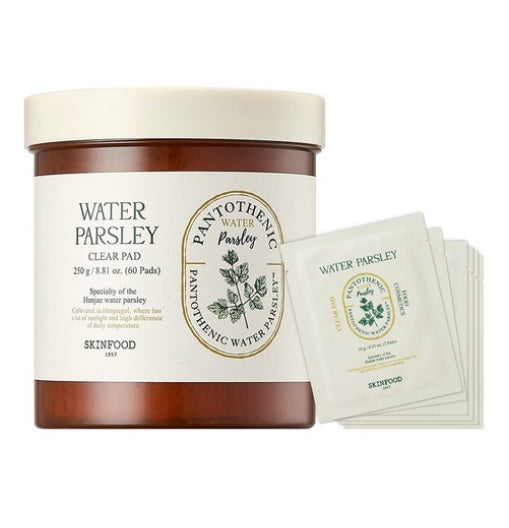 SKINFOOD Pantothenic Water Parsley Clear Pad 250g + Travel Size 60g Set