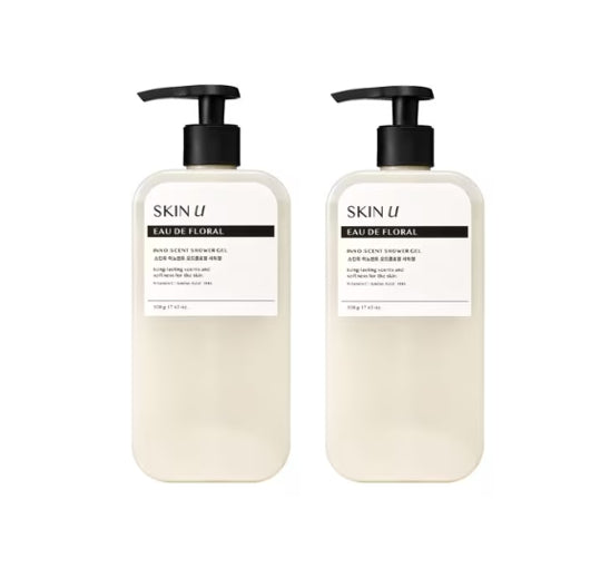 2 x HAPPY BATH Skin U Innoscent Eau De Floral Shower Gel 500g from Korea