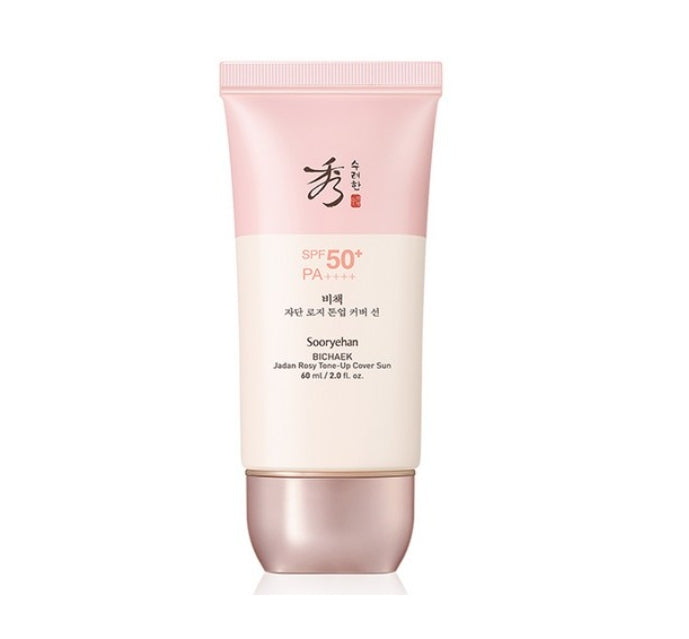 Sooryehan BICHAEK Jadan Rosy Tone up Cover Sun Lotion 60ml, SPF50+ PA++++ from Korea