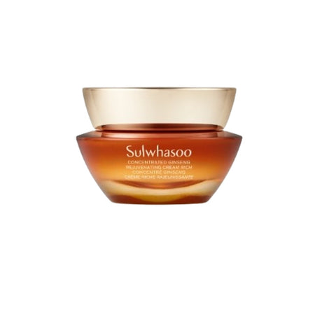 Sulwhasoo Concentrated Ginseng Rejuvenating Cream Rich 30ml for deep hydration, firming, and anti-aging with ginseng extract